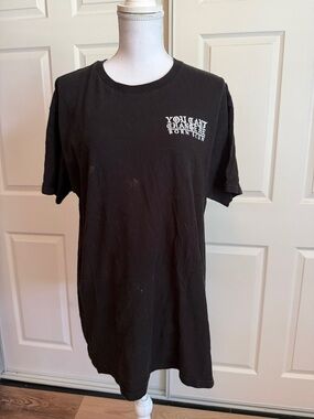 Black Graphic Men’s Tee - "You Can't Change Me Born Scum"